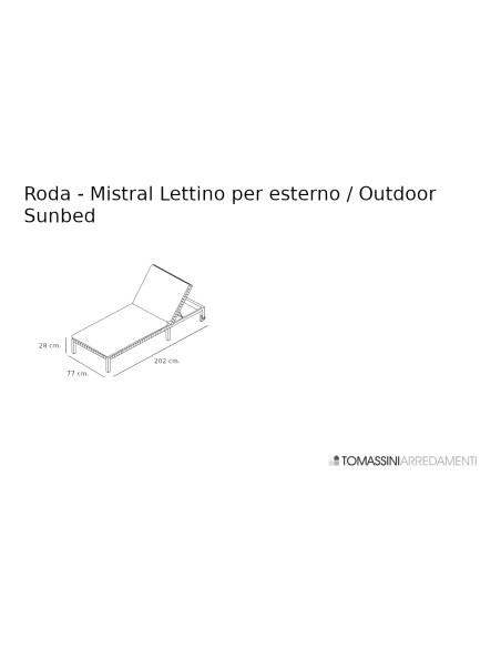 Lit de jardin Mistral Roda - 7