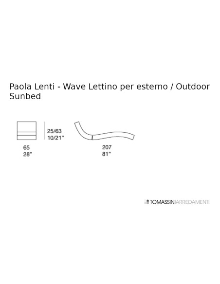 Wave Outdoor Sunbed Paola Lenti - 8