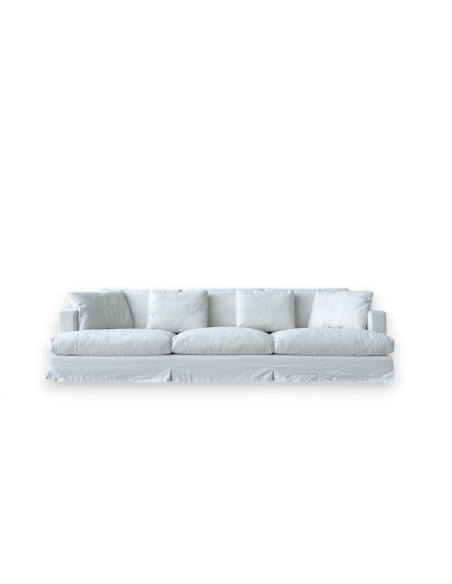 Karma White Fabric Sofa (Expo Offer) Saba - 7