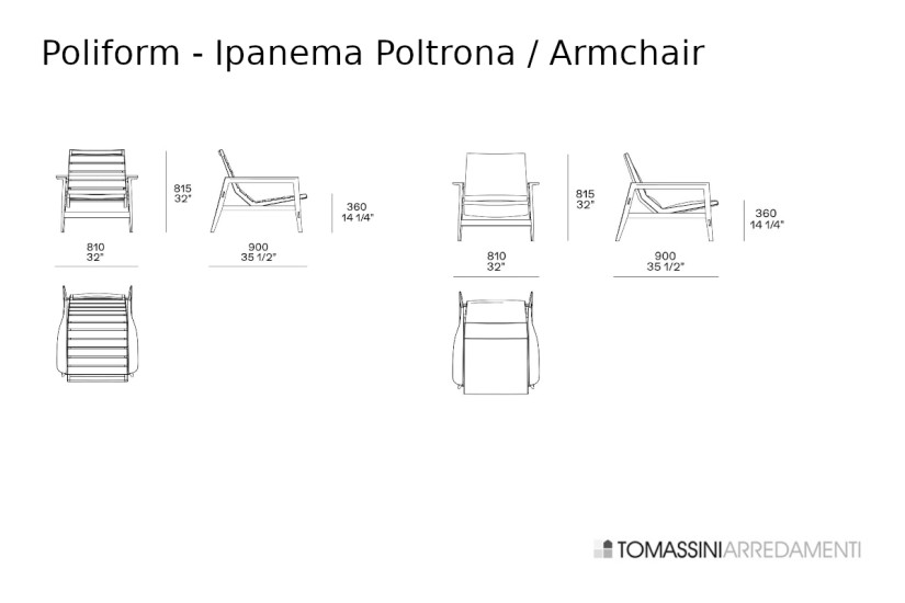 Fauteuil Ipanema Poliform - 6