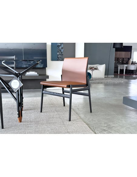 Ipanema Brown Leather Chair (Expo Offer) Poliform - 2