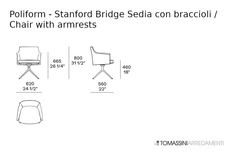 Sedia Stanford Bridge Poliform - 5