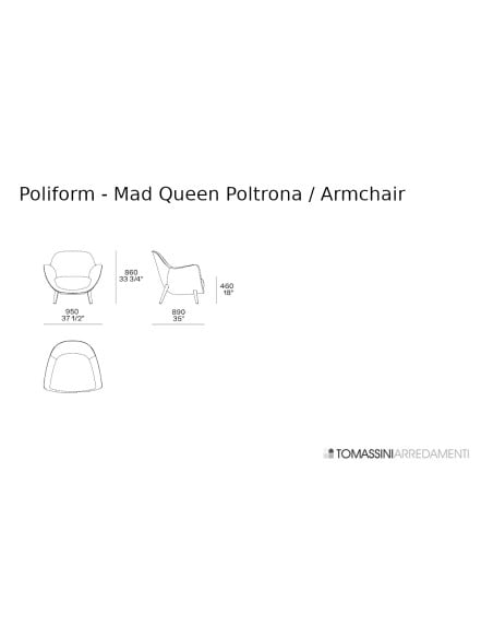Poltrona Mad Queen Poliform - 5