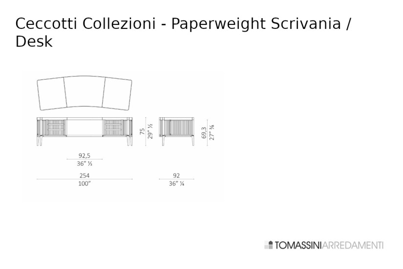 Scrivania Paperweight Ceccotti Collezioni - 5