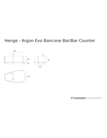 Bancone Bar Argon Evo Henge - 4