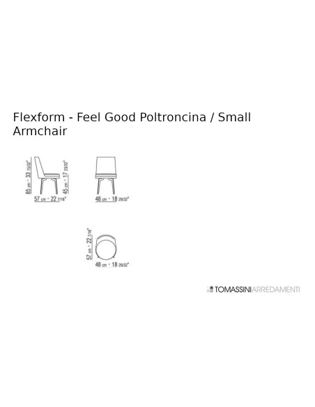 Feel Good Small Armchair Flexform - 8