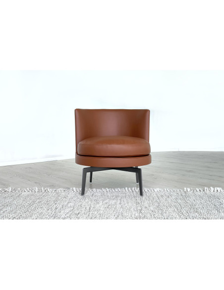 Feel Good Brown Leather Armchair (Expo Offer) Flexform - 5