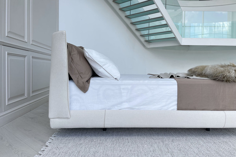 Lit Alys 10 en tissu beige (Offre Expo) - 3