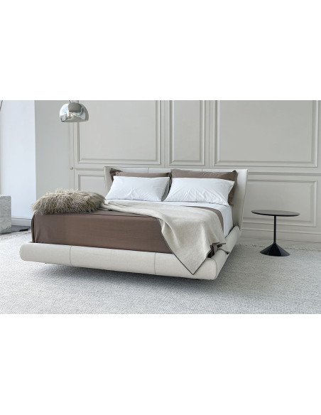 Lit Alys 10 en tissu beige (Offre Expo) - 5