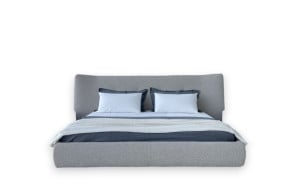 Rever Grey Fabric Bed (Expo Offer) Poliform - 7