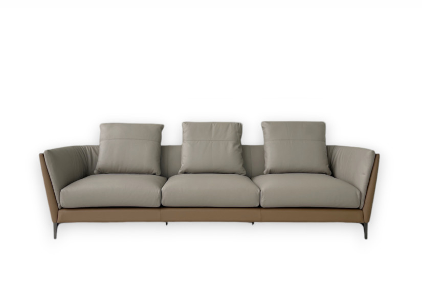 Canapé Bretagne en cuir marron (Offre Expo) - 8