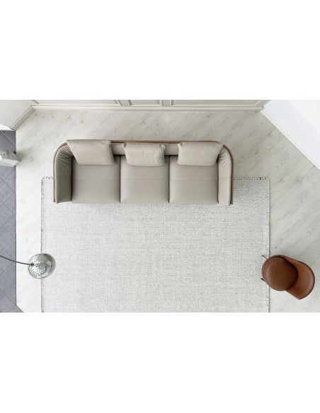 Divano Bretagne in pelle marrone (Offerta Expo)  - 7