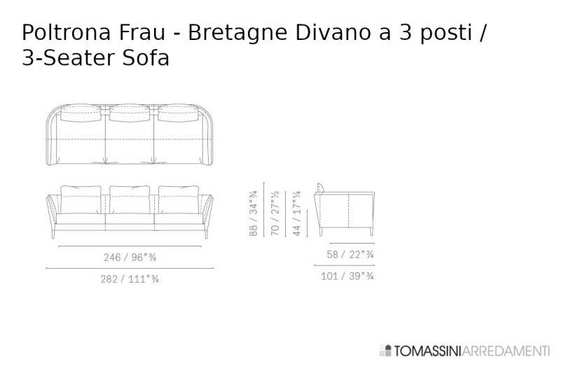 Canapé Bretagne en cuir marron (Offre Expo) - 9