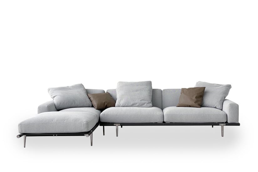 Let It Be Light Gray Fabric Sofa (Expo Offer) Poltrona Frau - 7