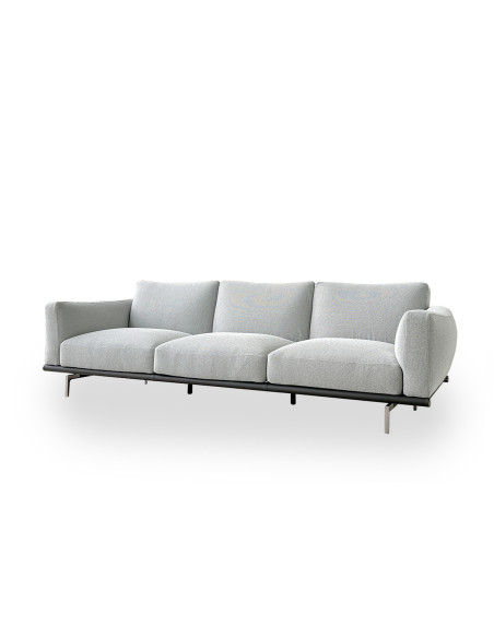 Happy Jack Light Grey Fabric Sofa (Expo Offer) Poltrona Frau - 7