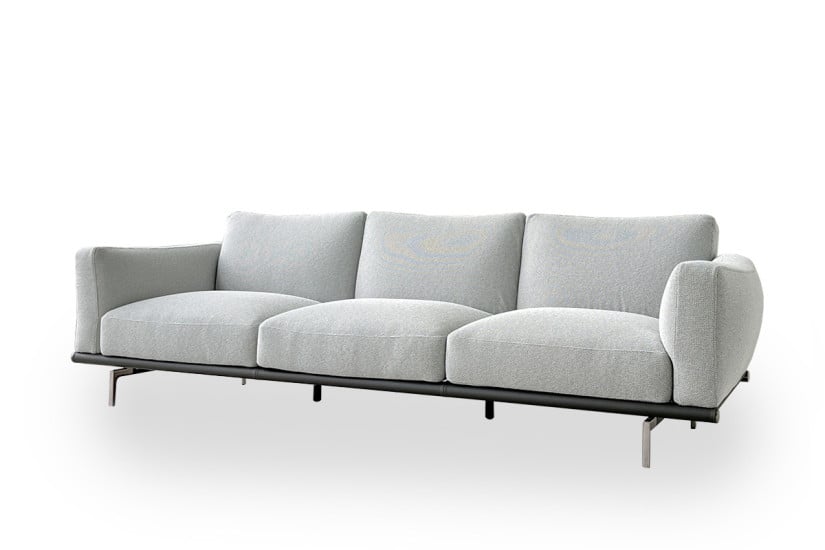 Happy Jack Light Grey Fabric Sofa (Expo Offer) Poltrona Frau - 7