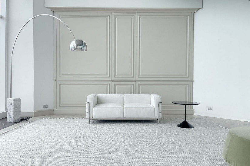 Divan LC3 Fauteuil Grand Confort, Grand Modèle blanc (Offre Expo) Cassina - 1