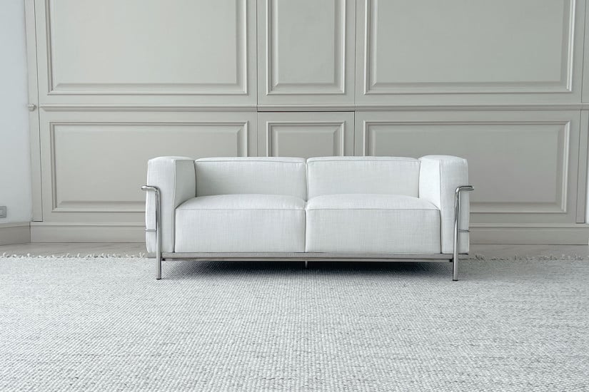 Divano LC3 Fauteuil Grand Confort, Grand Modèle bianco (Offerta Expo) Cassina - 7