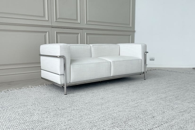 Divano LC3 Fauteuil Grand Confort, Grand Modèle bianco (Offerta Expo) Cassina - 8