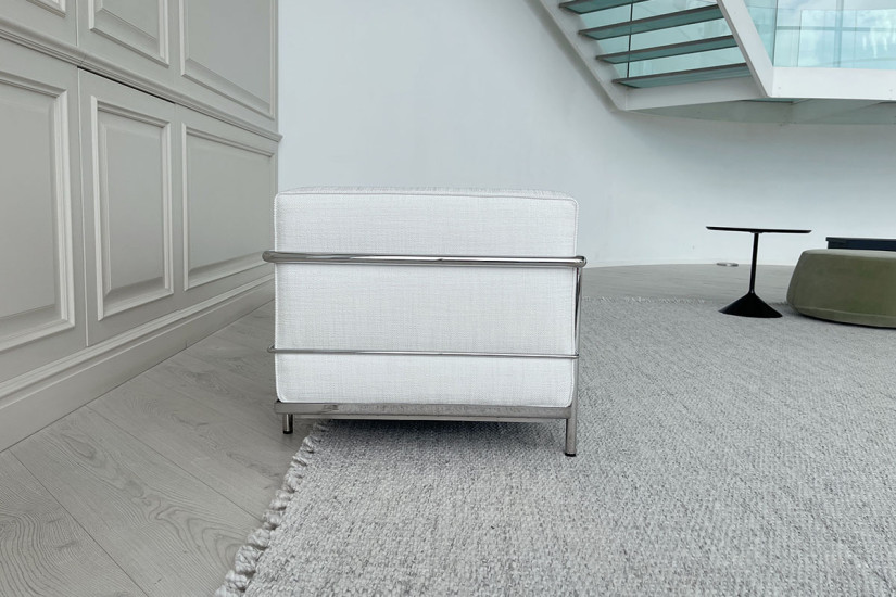 Divano LC3 Fauteuil Grand Confort, Grand Modèle bianco (Offerta Expo) Cassina - 9
