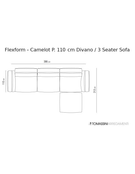 Camelot Sofa Flexform - 8