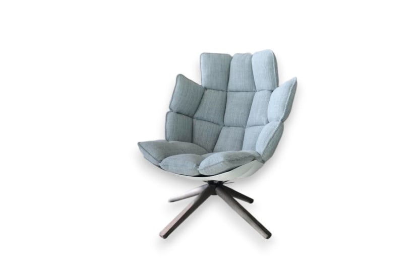Fauteuil Husk en tissu gris (Offre Expo) B&B Italia - 5