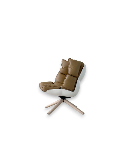 Fauteuil Husk en cuir marron (Offre Expo) B&B Italia - 6