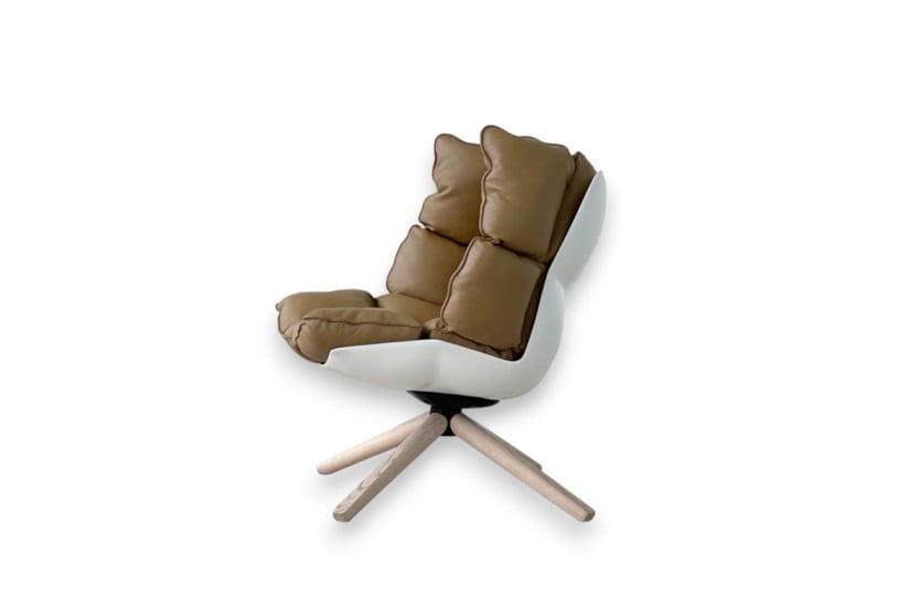 Husk Brown Leather Armchair (Expo Offer) B&B Italia - 6
