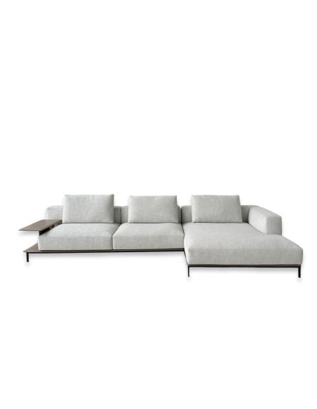 Brera Dove Grey Fabric Sofa (Expo Offer) Poliform - 9