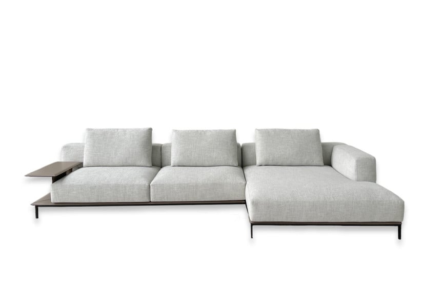 Brera Dove Grey Fabric Sofa (Expo Offer) Poliform - 9