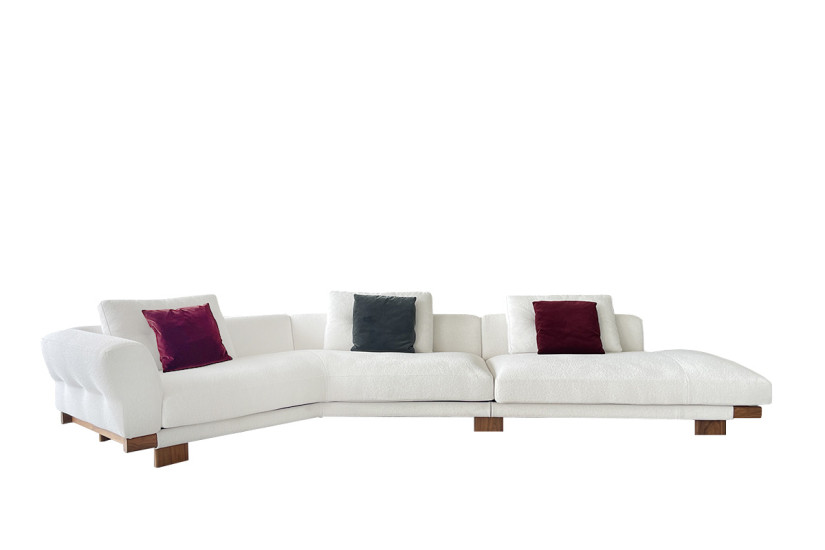 Divano Sengu Sofa in tessuto bianco (Offerta Expo) Cassina - 5