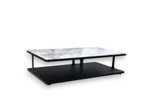 Creek White Marble Coffee Table (Expo Offer) Poliform - 6