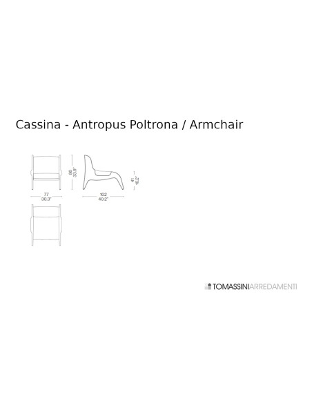 Fauteuil Antropus Cassina - 7