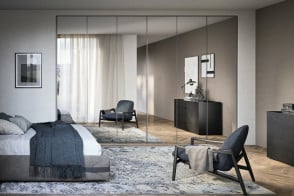 Crystal hinged doors wardrobe Novamobili - 1 2