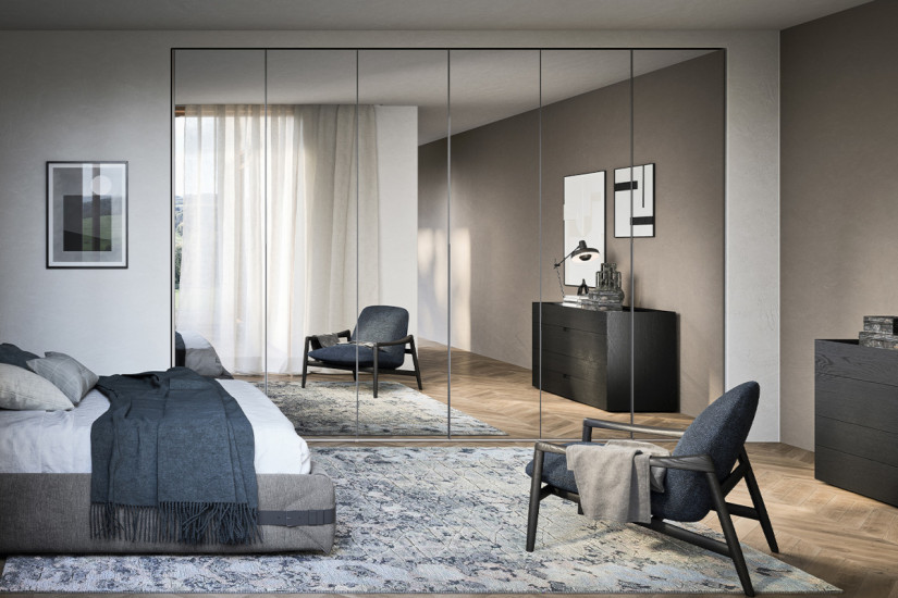 Armoires à portes battantes Crystal Novamobili - 2