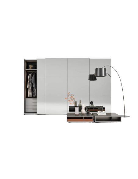 Armoire à portes battantes Crystal Novamobili - 4