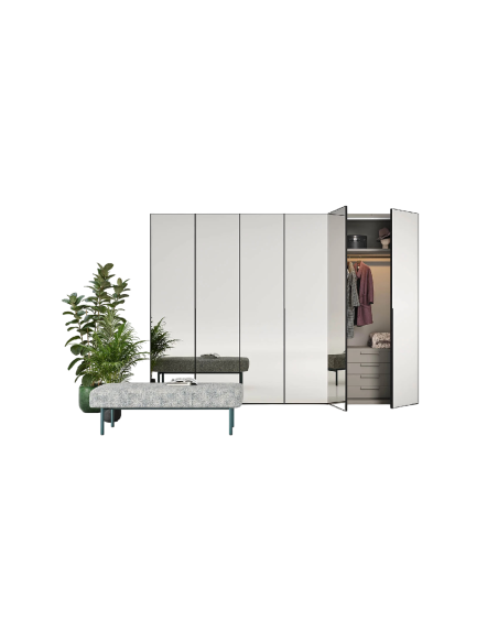 Armoire à portes battantes Crystal Novamobili - 5