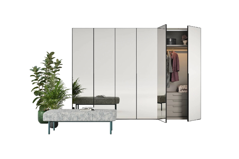 Armoire à portes battantes Crystal Novamobili - 5