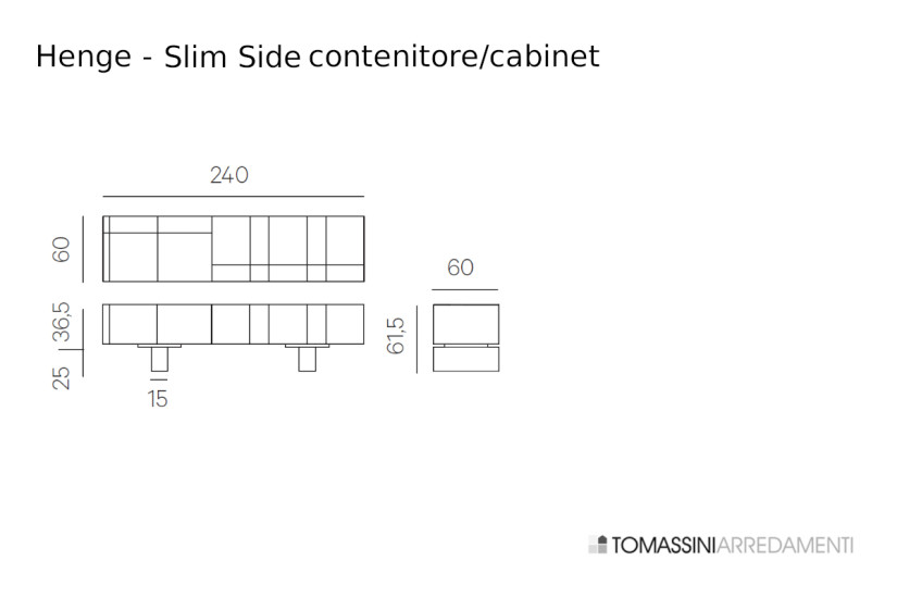 Conteneur Slim Side Henge - 7