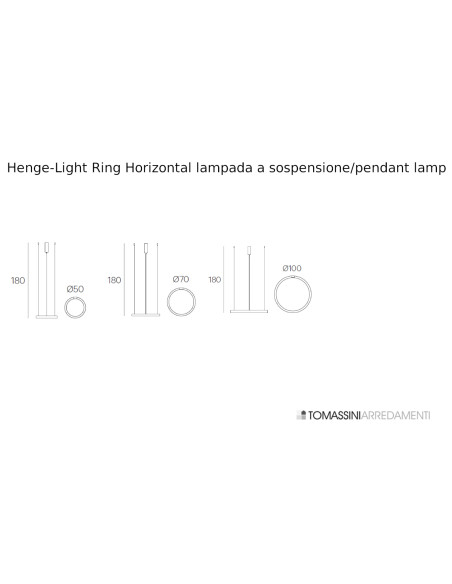 Lampada a sospensione Light Ring Horizontal Henge - 7
