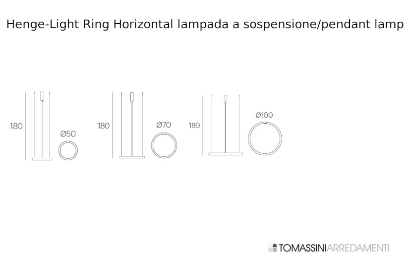 Light Ring Horizontal Suspension Lamp Henge - 7