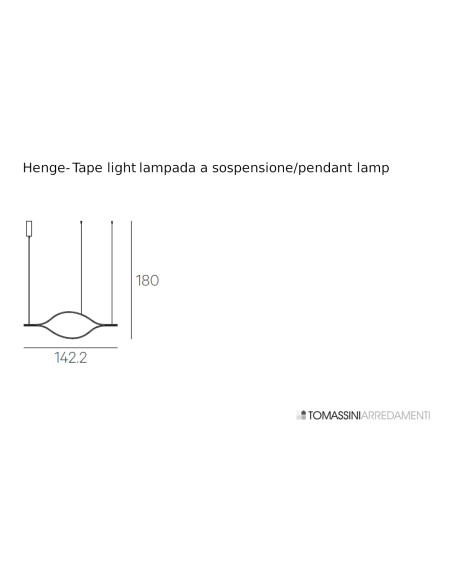 Lampada a sospensione Tape Light Henge - 6