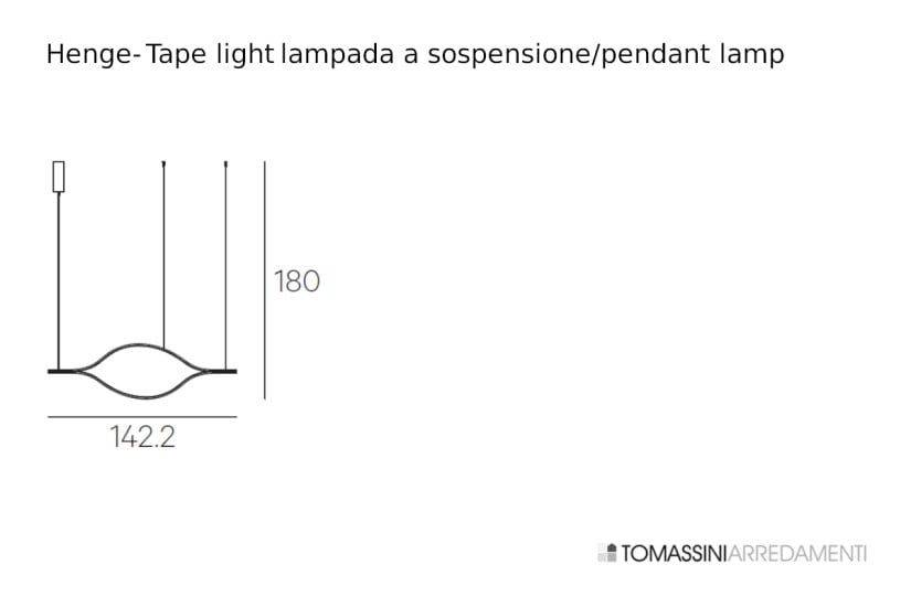 Lampada a sospensione Tape Light Henge - 6
