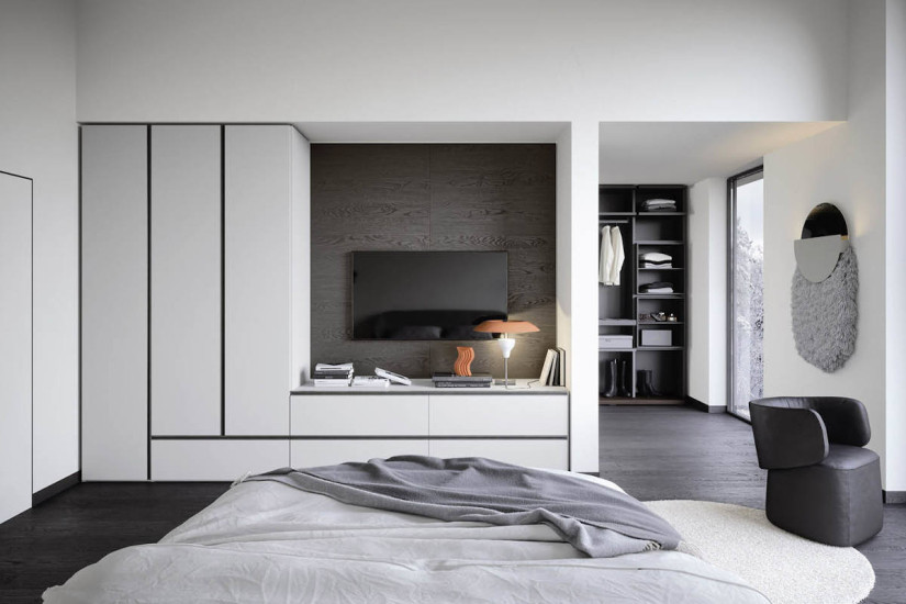 Gola hinged doors wardrobe Novamobili - 1