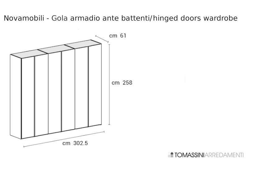 Armoire Gola portes battantes Novamobili - 6