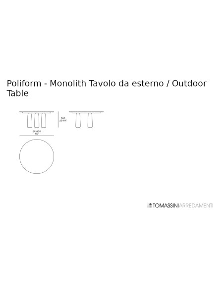 Monolith Outdoor Table Poliform - 7