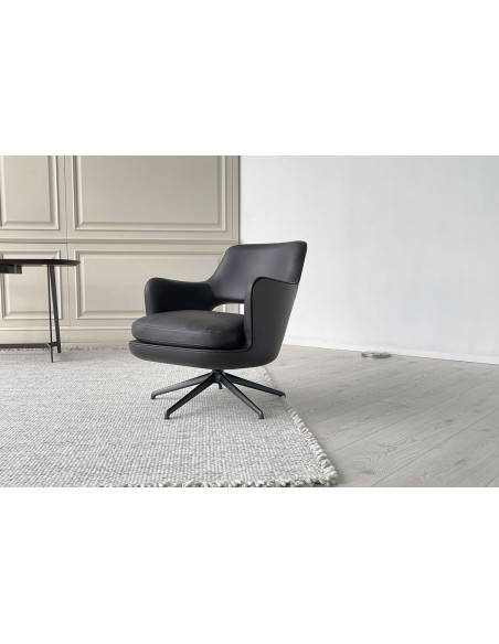 Poltrona Eliseo in pelle marrone (Offerta Expo) Flexform - 1