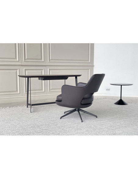 Eliseo Brown Leather Armchair (Expo Offer) Flexform - 3