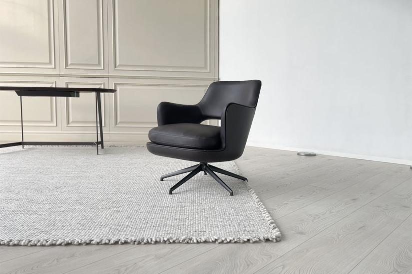 Eliseo Brown Leather Armchair (Expo Offer) Flexform - 6