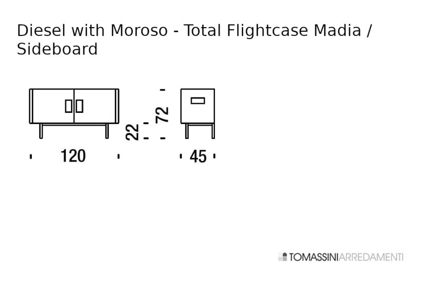 Total Flightcase Sideboard Diesel with Moroso - 8